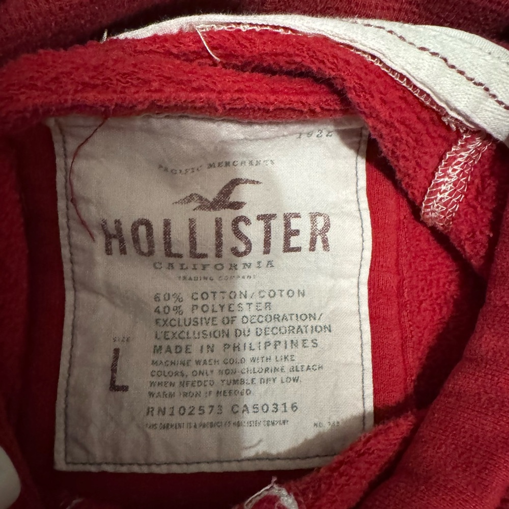 Hollister Maroon Hoodie - Picture 2 of 2